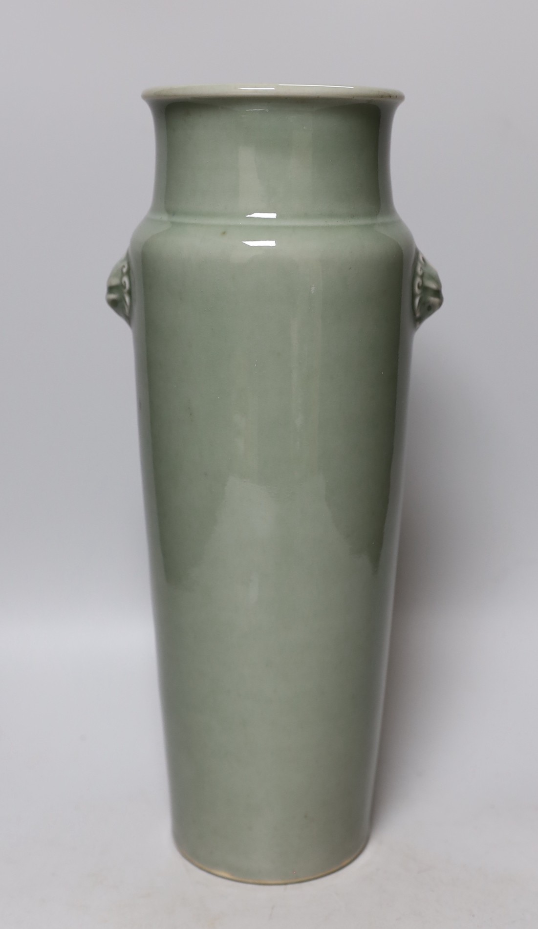 A Chinese celadon glazed vase, 37cms high